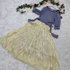 【匿名配送】　Feroux フェルゥ ブラウス　プリーツスカート　セット