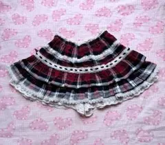 新品 H.jelly h.naoto ボリュームパニエスカート 赤チェック - メルカリ