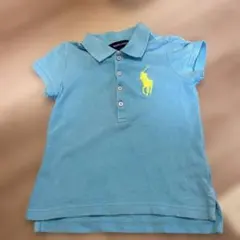 RALPH LAUREN ポロシャツ ライトブルー 3/3T 100