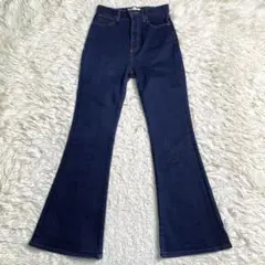 良品✨Moussy デニム フレア HW Rebirth Flare ストレッチ