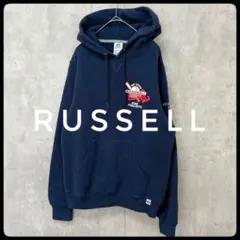 ✳️RUSSELL　USA製　パーカー　スウェット　野球　ネイビー　Ｓ