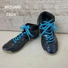 ちこ様◆MIZUNO ウエーブダイバース6 【23.0cm】室内使用のみネイビーのサムネイル