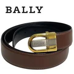 BALLY /バリー 紳士用 レザーベルト ブラウン×ゴールド W100cmまでのサムネイル