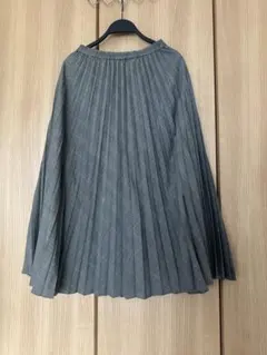 GU UNIQLO グレー プリーツスカート ロングスカート