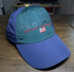 【ジャンク品】POLO SPORT　ナイロン　ベースボールキャップ