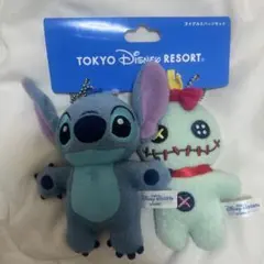 ディズニー ぬいぐるみバッジセット スティッチ スクランプ