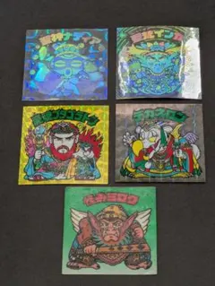 旧ビックリマン　14弾ヘッドコンプ5枚セット