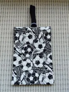 サッカーボール柄 シューズバッグ