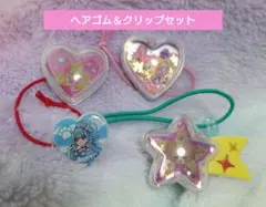 プリキュアヘアゴム3点＆ヘアクリップセット　キュアワンダフルフレンディ アイドル