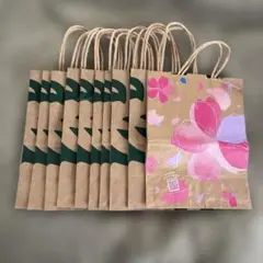 スターバックス ショップ袋 10枚セット　（１つは桜ver.）