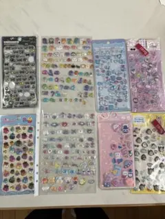 カラフルキャラクターシール8シートセット