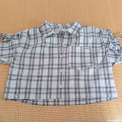 ラブトキシック　チェック柄 半袖シャツ ブラウス Sサイズ