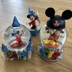 スノードーム　ディズニー　オーナメント Disney イヤーハット　ミッキー