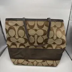 Coach ブラウンロゴトートバッグ【5】¨̮⃝