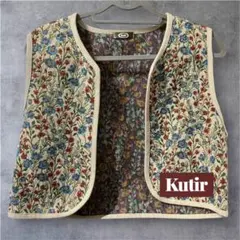 kutir 花柄ベスト(新品)