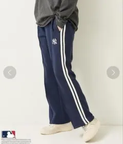 MLB x FREAK'S STORE トラックパンツ ネイビー