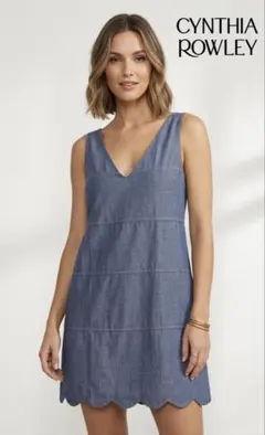 Cynthia Rowley デニム風 ワンピース 2 シンシアローリーのサムネイル