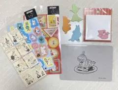 ムーミン ポストカード シール ふせん 文房具 まとめ売り