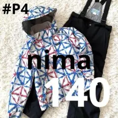 #P4✨nima✨スキー スノボ ウェア 上下 140 キッズ 雪遊び