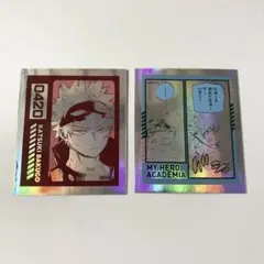 ヒロアカ　爆豪勝己　緑谷出久　オーロラステッカー