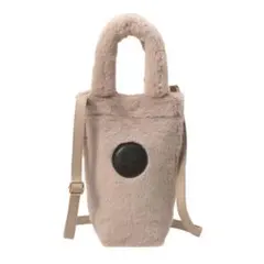 スターバックス クリスマス　2025 ボトルショルダーバッグファー　ベージュ