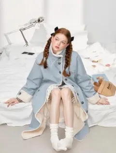 BOHOL BLING/リボン付きリバーシブルダウンジャケット BOHOL BLING/リボン付きリバーシブルダウンジャケットmiumiu