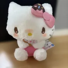 mikko✕サンリオ　ドーナツデザインBIGぬいぐるみ　ハローキティ