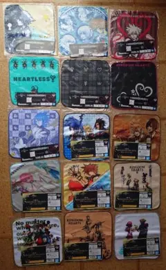 キングダムハーツ　一番くじ　ハンドタオル　E賞　1弾＆2弾　コンプリートセット