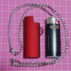 bicライターミニ J25 メタルケース＋ネックレス＋見本ライター1本付き