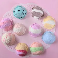 アイスまとめ売り　粘土　フェイクスイーツ　スイーツデコ【15】のサムネイル