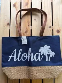 最終値下げ！新品未使用★ Kahiko（カヒコ） のAloha刺繍トートバッグのサムネイル
