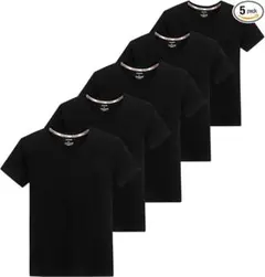 新品 綿100% インナー 5枚セット M 半袖 Tシャツ 抗菌防臭 白 黒 紺