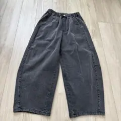しまむら　サニーハウス　カーブデニム　ワイド