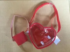 リンツ　推し活ハートショルダーポーチ&カップホルダー　赤