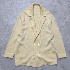 70s ユーロビンテージ ダブルブレスト ニットジャケット