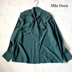 ✨新品未使用品✨Mira Owen22年モデル　長袖ボウタイラッフルブラウス　0のサムネイル