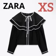 ZARA完売品　フリルポプリンシャツ
