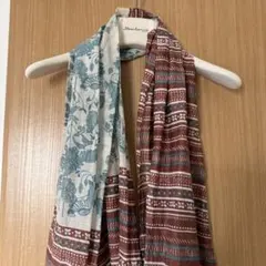 【Made in INDIA】貴重 素敵なシルクストール ジャンク品 送料無料