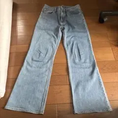 PLST ブーツカットデニム XL ライトブルー