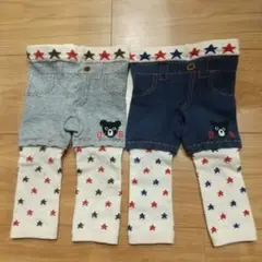 DOUBLE.B ダブルビー スパッツ 80 セット