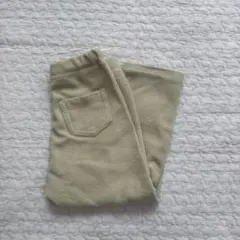 ベージュ フリース パンツ ポケット付き