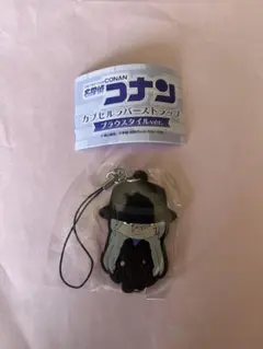 名探偵コナン　ジン　カプセルラバーストラップ