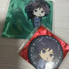 鬼滅の刃　キメツ学園　AGF 缶バッジ　アクリルキーホルダー　冨岡義勇