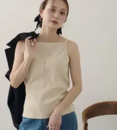 【Noka/WEB限定】カップ付ニットキャミソール