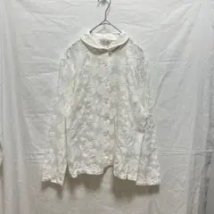 カッスルクームガーデン✴︎コットンハウスアヤ 花柄刺繍 ブラウス 未使用✨️コットンハウスアヤ カッスルクームガーデン 花柄 総