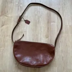 herz half moon leather shoulder bag