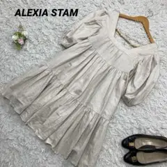タグ付き ALEXIA STAM アリシアスタン リネン チュニック ミニワンピのサムネイル