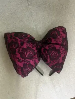 盛り髪 リボン カチューシャ付き