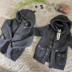 【双子コーデ】新宿伊勢丹購BARK ニットダッフルコート