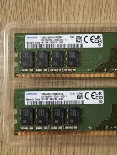 サムスンDDR4 メモリ 2枚セット 16GB - メルカリ